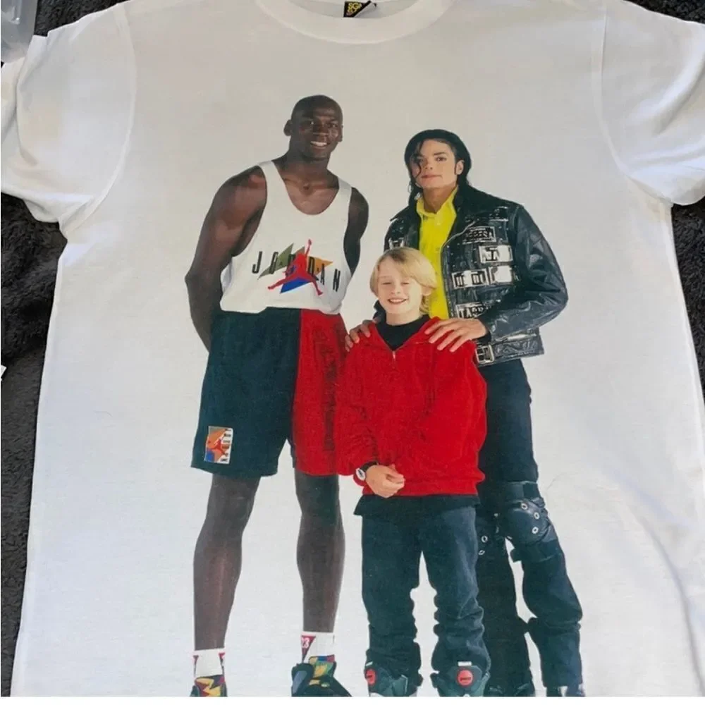 vintage Nike 90s Jordan Its gotta be the shoes Michael Jackson Macaulay Culkin
